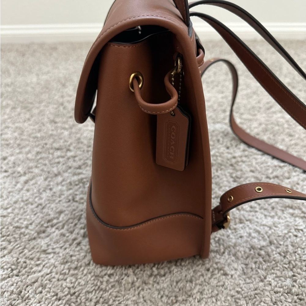 Brown Leather Backpack - image 3
